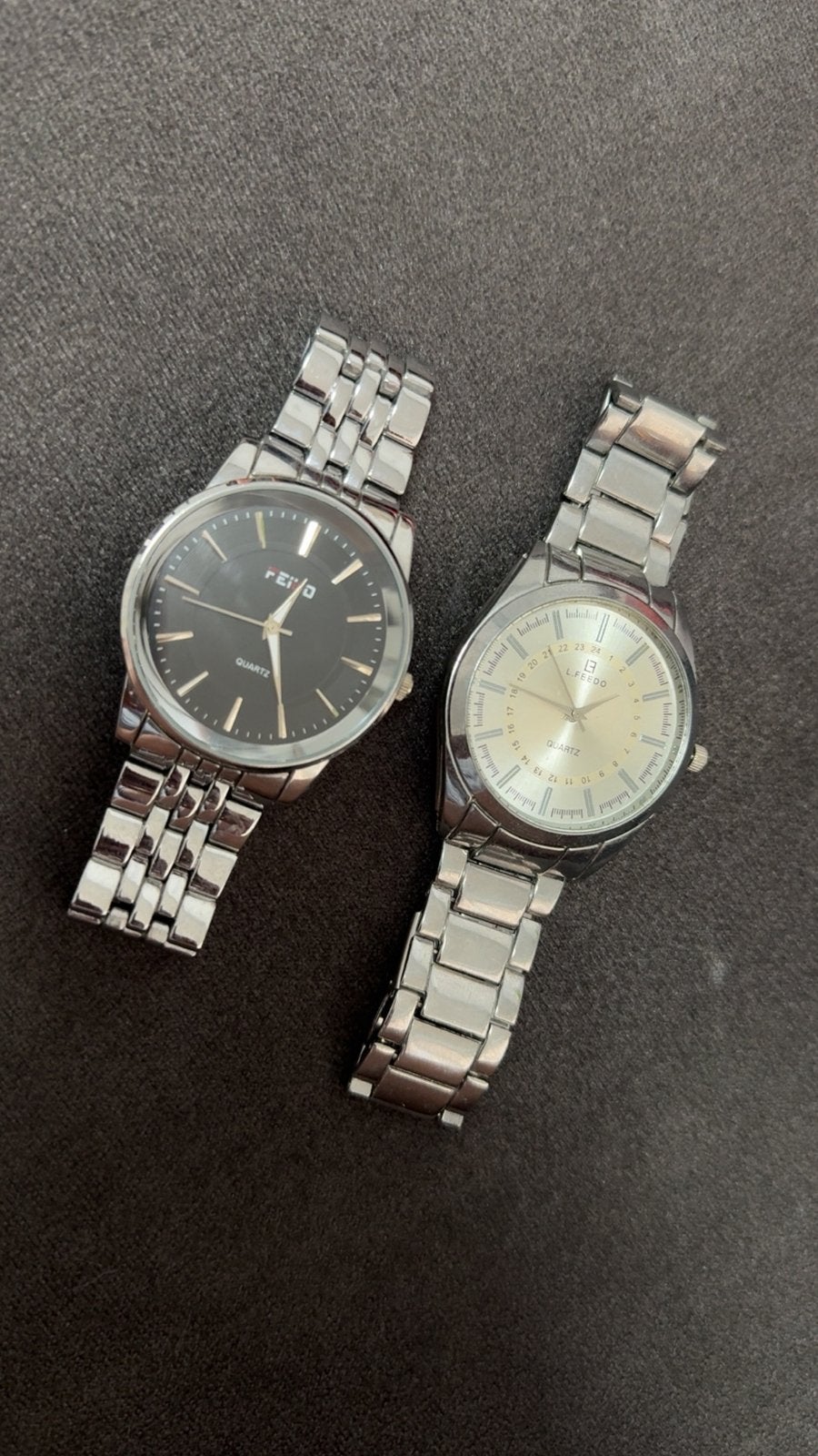 2 quartz horloges, Ophalen of Verzenden, Polshorloge, Staal, Overige merken