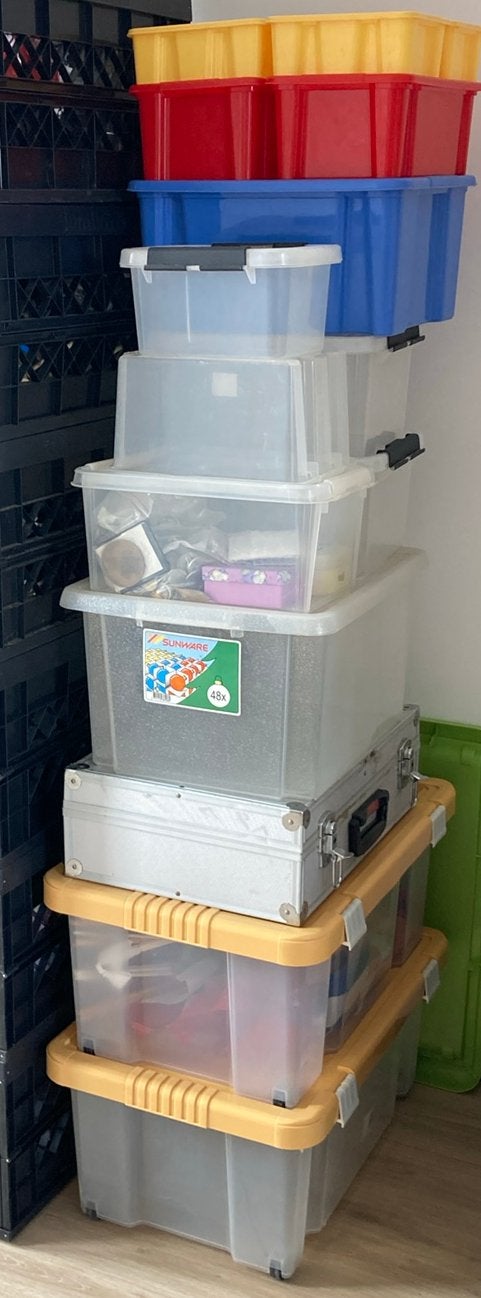 Diverse opbergboxen en koffers - Ideaal voor opslag, 50 tot 100 cm, Ophalen of Verzenden, Zo goed als nieuw, 5 – 50