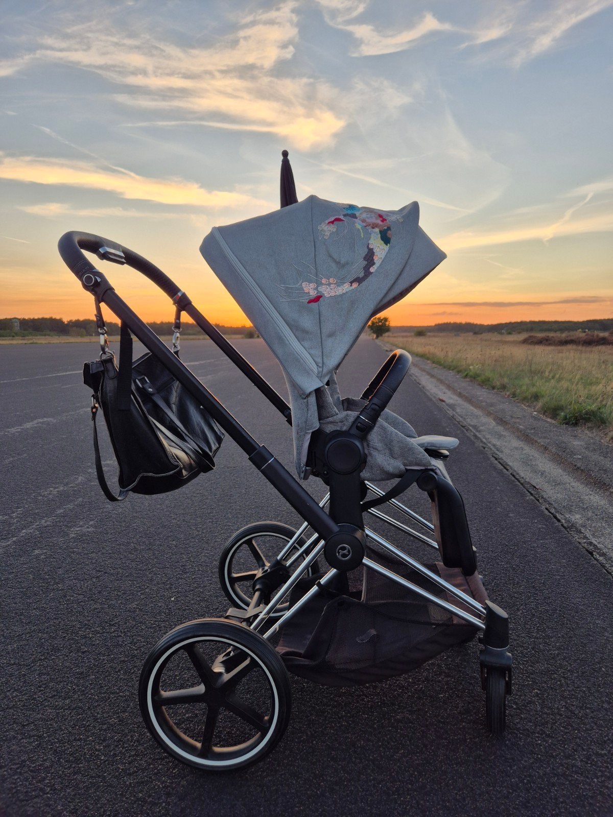 Cybex Priam 4 Platinum Koi 2023 – Complete Combiwagen + Acce, Ophalen, Gebruikt