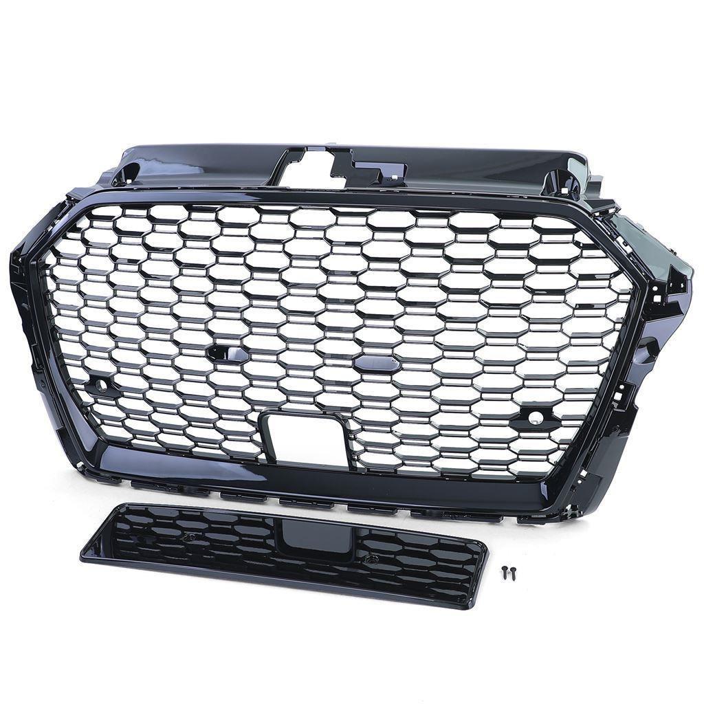 Sport Grill Zwart Honingraat Geschikt Voor Audi A3 8V RS3 AC, Verzenden, Automotive Parts, A.parts@hotmail.nl, Trasmolenlaan 12 3447 GZ Woerden