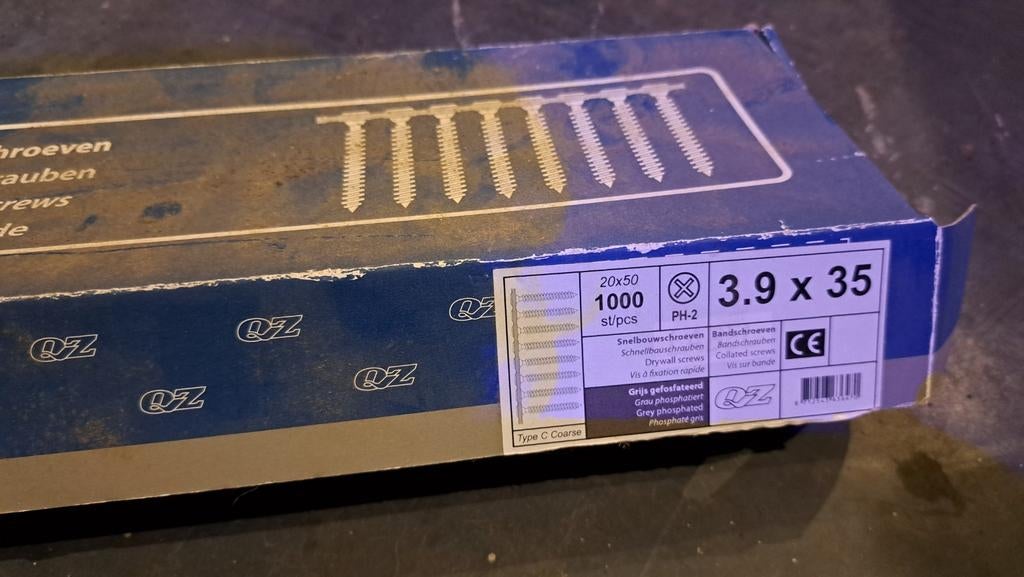 Gipsplaat schroeven voor machine, Ophalen