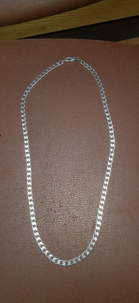Zilver ketting 925, Ophalen of Verzenden, Gebruikt, Zilver, Overige materialen