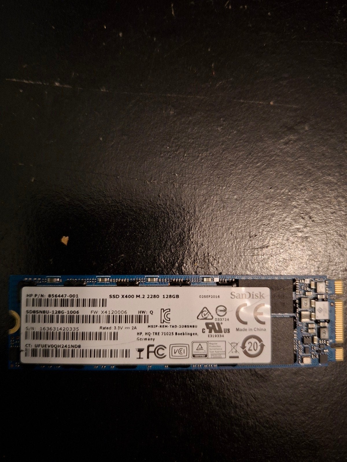 SanDisk X400 M.2 2280 128GB SSD, Server, Zo goed als nieuw, Intern, 128GB