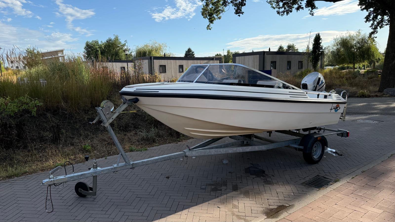 Speedboot 15pk vaarbewijs vrij, Watersport en Boten, Ophalen of Verzenden, Zo goed als nieuw, Buitenboordmotor