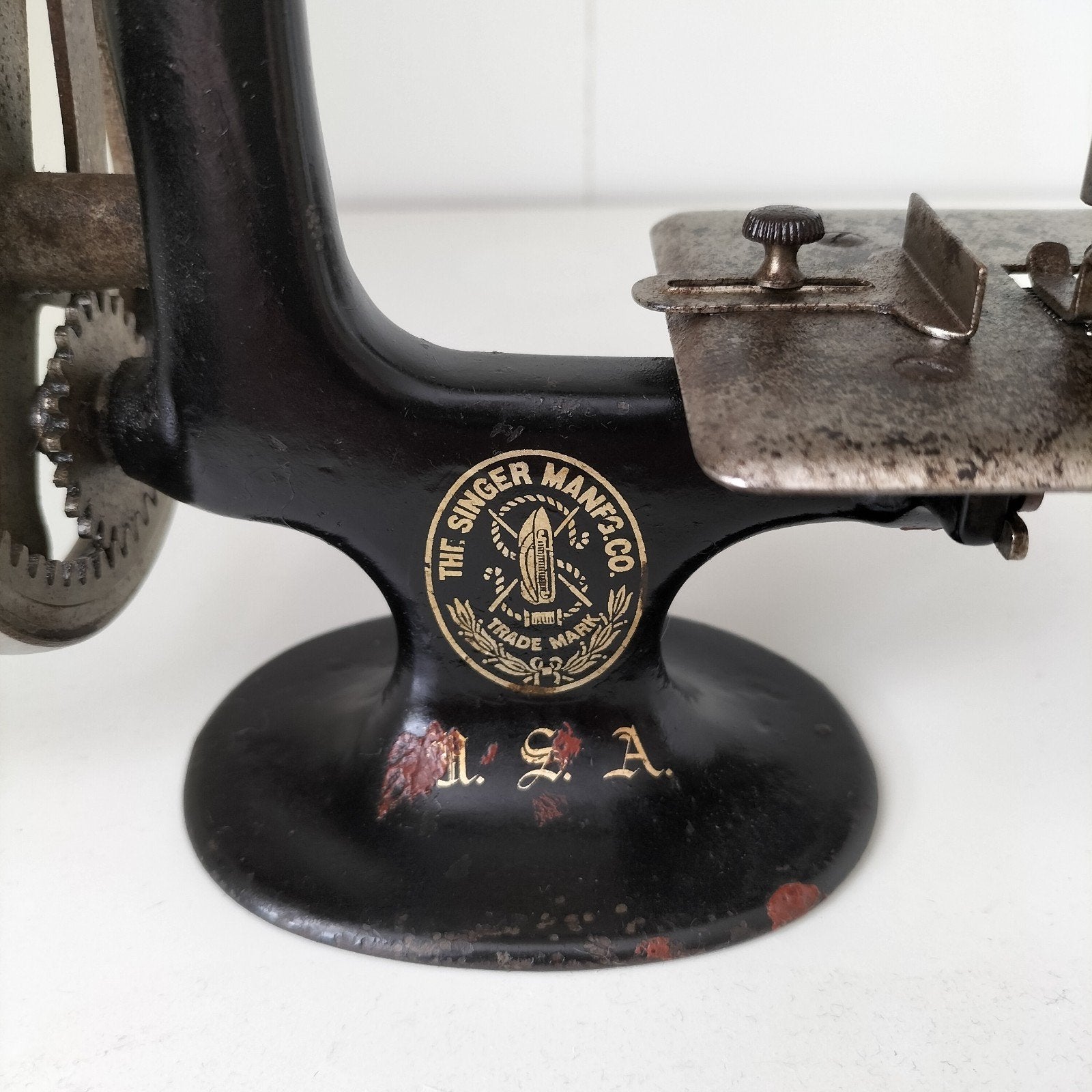 Antieke Singer naaimachine - model 20, Ophalen of Verzenden