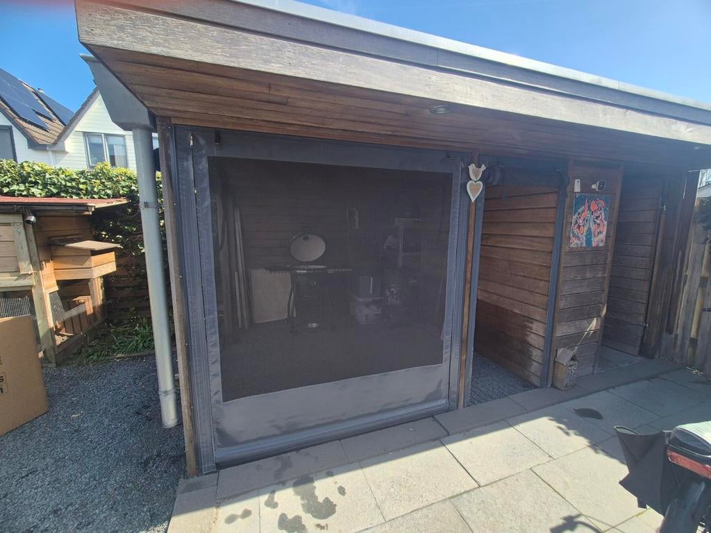 Zeilen wanden voor tuinhuisje - Bescherming en privacy, Tuin en Terras, Tuinhuizen, Overige materialen, Gebruikt, Tuinhuis, Minder dan 200 cm