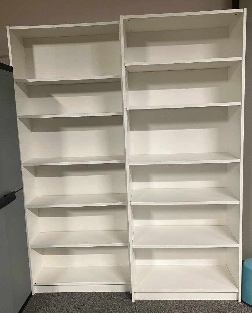 IKEA BILLY Boekenkast, wit, 80x39x202 cm, Ophalen, Met plank(en), Gebruikt, 200 cm of meer