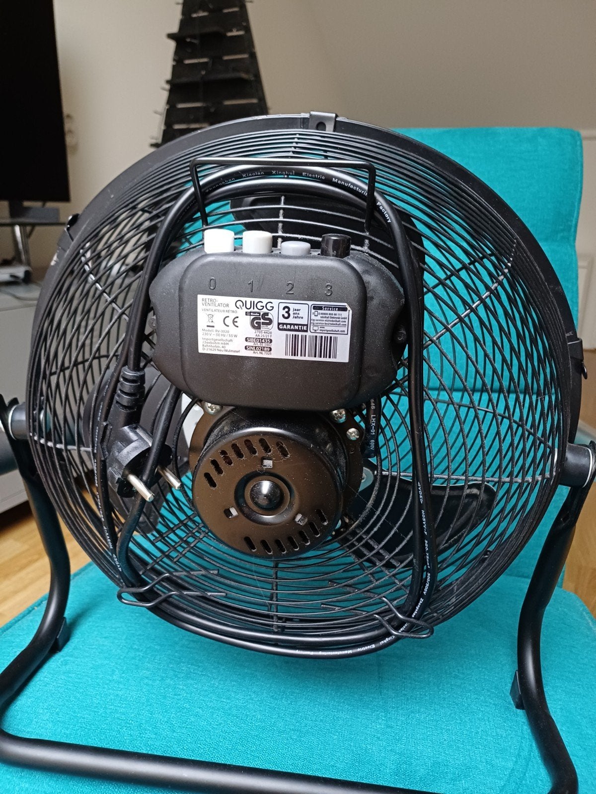 Foto 2 van Ventilator met 3 standen en verstelbaar