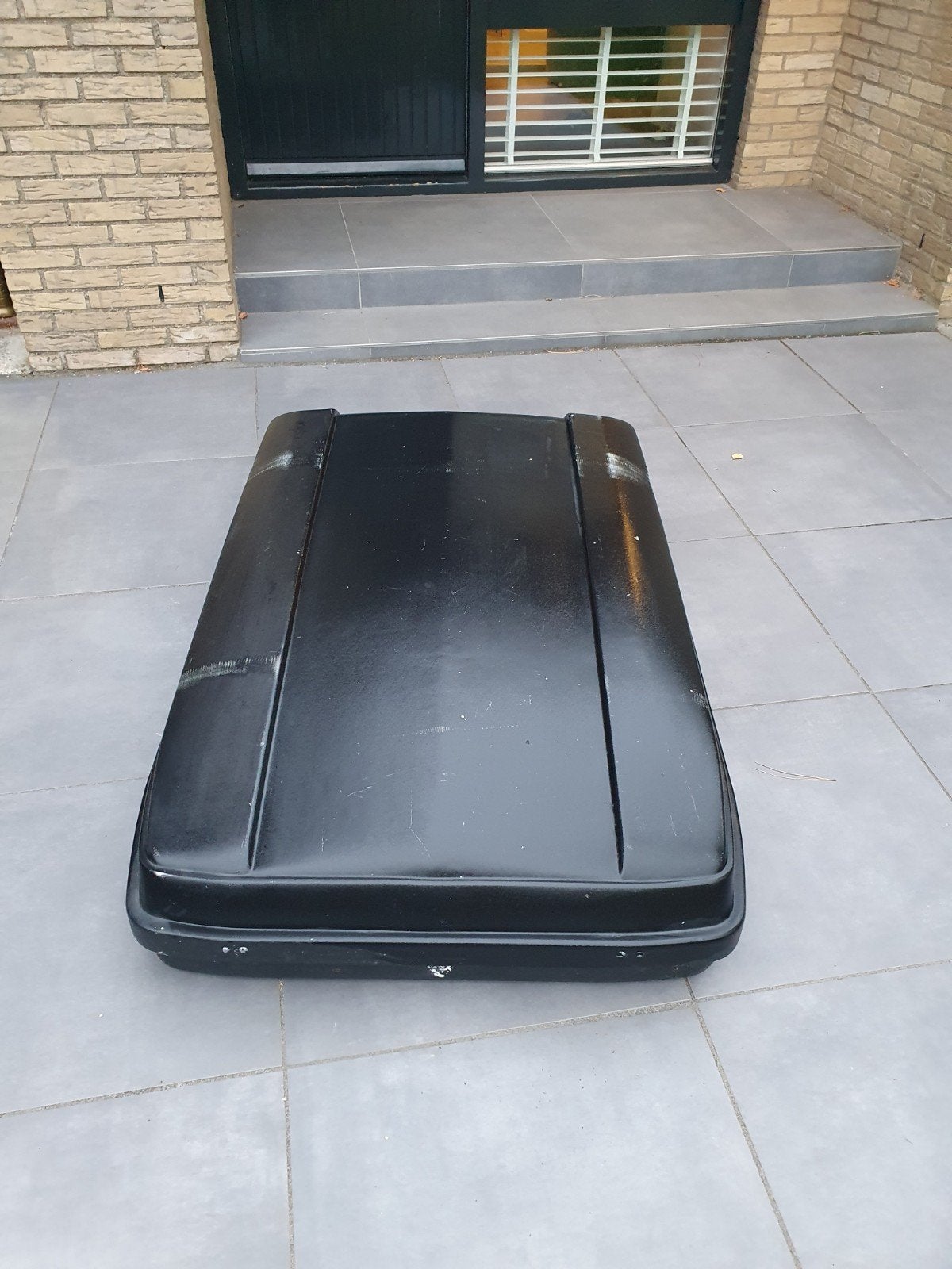 Dakkoffer met Thule dakdragers - Zwart, Auto diversen, Dakkoffers, Ophalen, Gebruikt