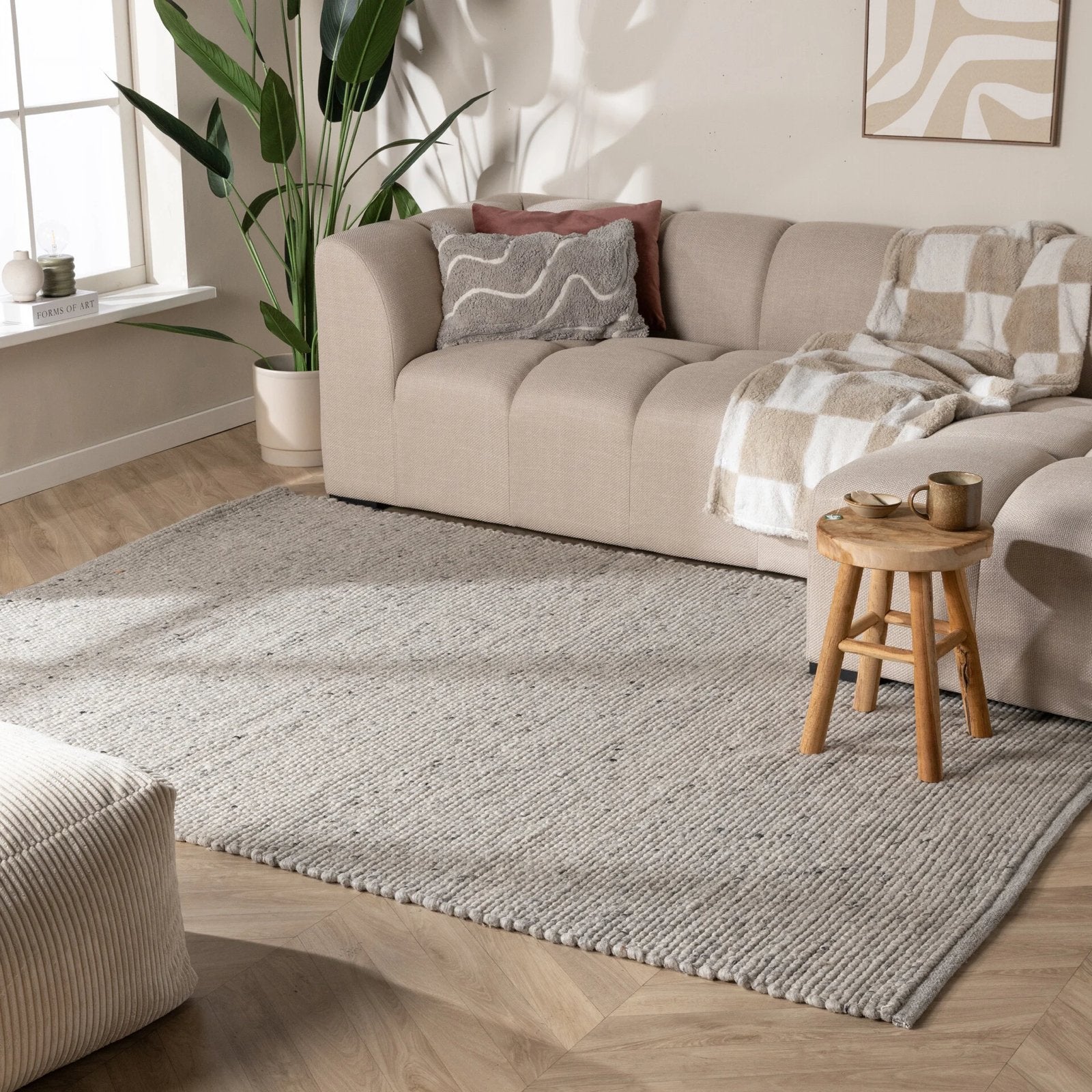 Groot grijs vloerkleed Volero 230x330 cm - Gebruikt, Huis en Inrichting, Stoffering | Tapijten en Kleden, Ophalen, Gebruikt, 200 cm of meer
