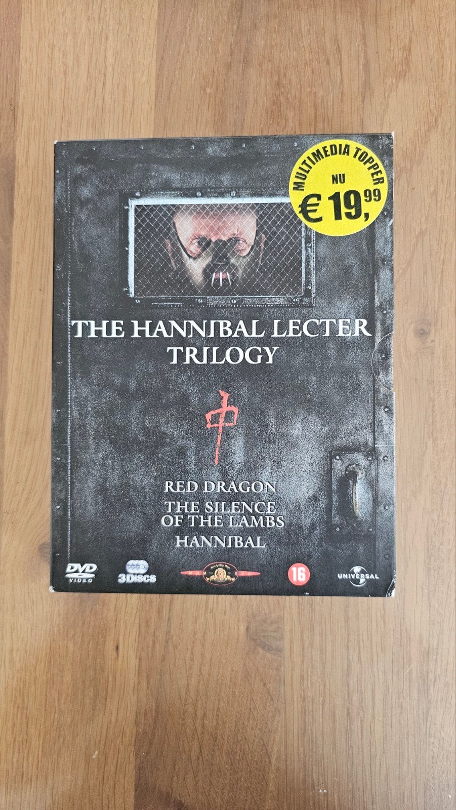 The Hannibal Lecter Trilogy DVD -Red Dragon, Silence of the, Psychologische thriller, Vanaf 16 jaar, Nederlands, Ophalen of Verzenden