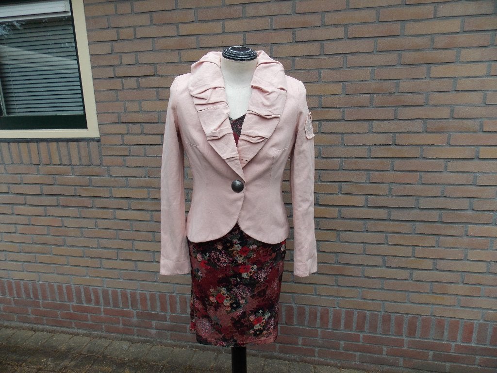 Airfield, oud roze jasje grote kraag maat 38 in topstaat, Maat 38/40 (M), Ophalen of Verzenden, Zo goed als nieuw, Jasje