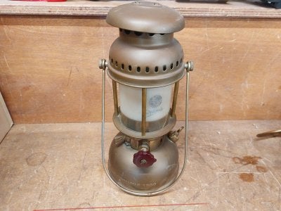 Messing Optimus 1200 lamp, Niet ingevuld, Gebruikt, Niet ingevuld, Niet ingevuld