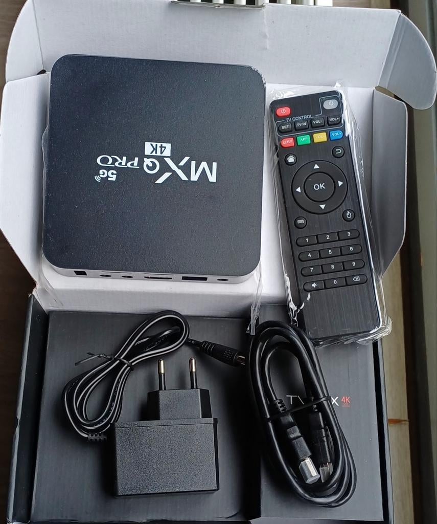 MXQ Pro 5G 4K Android TV Box - Nieuw in doos, Audio, Tv en Foto, Mediaspelers, Ophalen of Verzenden, Nieuw, HDMI, Zonder harde schijf