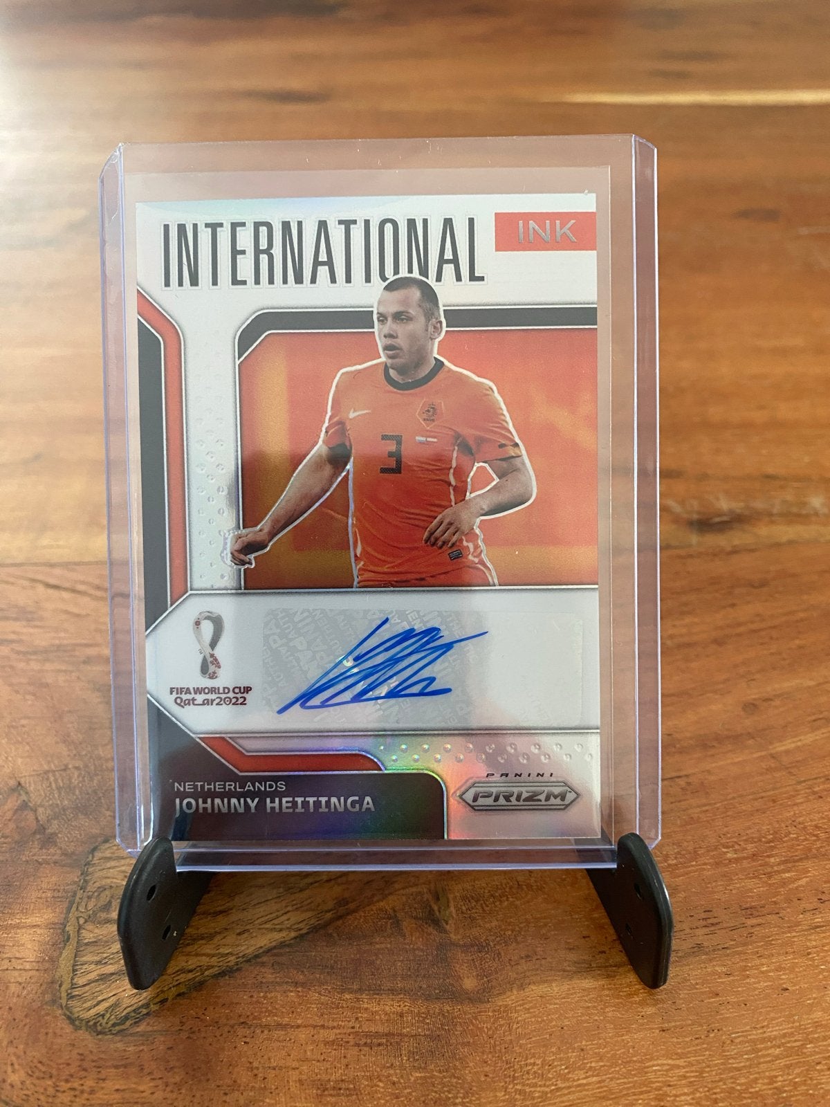 Johnny Heitinga gesigneerde kaart FIFA World Cup Qatar 2022, Ophalen of Verzenden, Zo goed als nieuw, Overige binnenlandse clubs