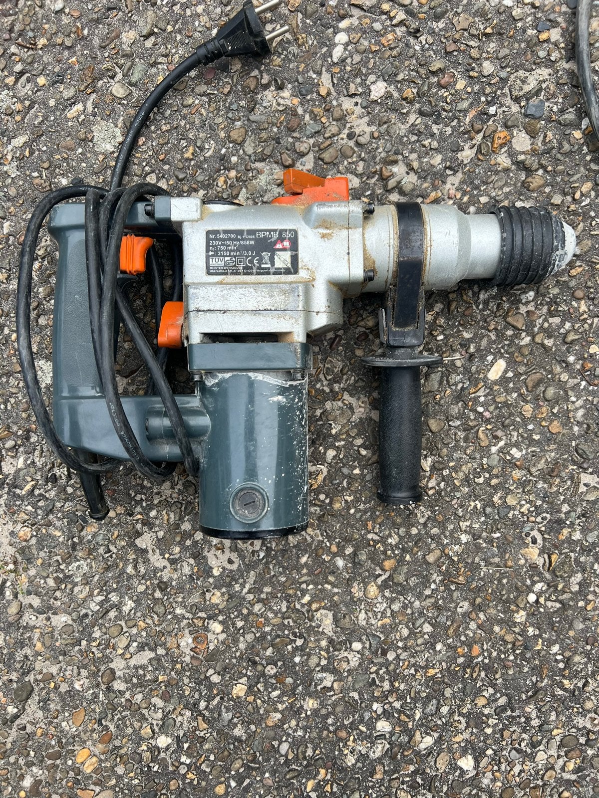 Meister-Werkzeuge BPMB 850 Boorhamer - Krachtig en Betrouwba, Boor- en/of Breekhamer, Ophalen of Verzenden, Klopboormechanisme