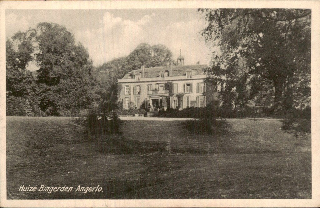 Angerlo - Huize Bingerden - Voorgevel, Verzamelen, Ophalen of Verzenden, 1920 tot 1940, Ongelopen, Gelderland