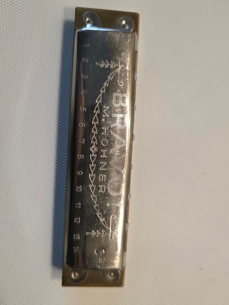 Vintage M. Hohner Bravo Mondharmonica met doosje, Muziek en Instrumenten, Blaasinstrumenten | Mondharmonica's, Ophalen of Verzenden