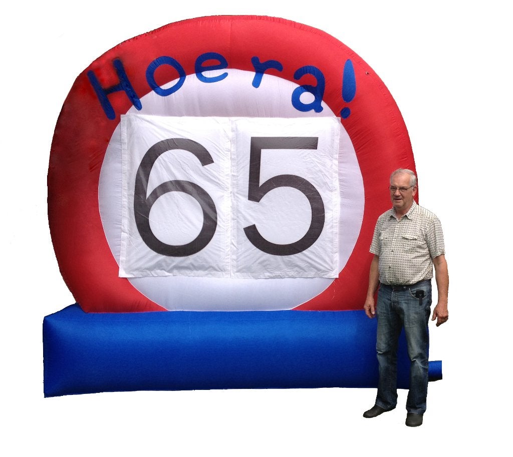 Leeftijd verkeersbord. (Te Huur), Ophalen of Verzenden, Nieuw, Verjaardag