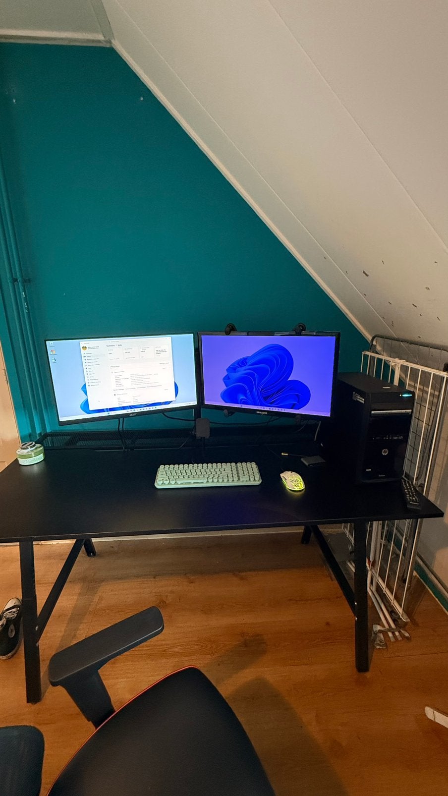 Complete PC-set met 2 monitoren, Ophalen of Verzenden, Zo goed als nieuw, 3 tot 4 Ghz