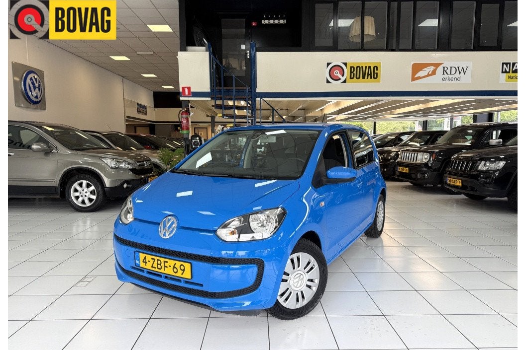 Volkswagen up! 1.0 move up! BlueM Bovag Garantie Airco, Auto's, Euro 5, Stof, Gebruikt, Up!