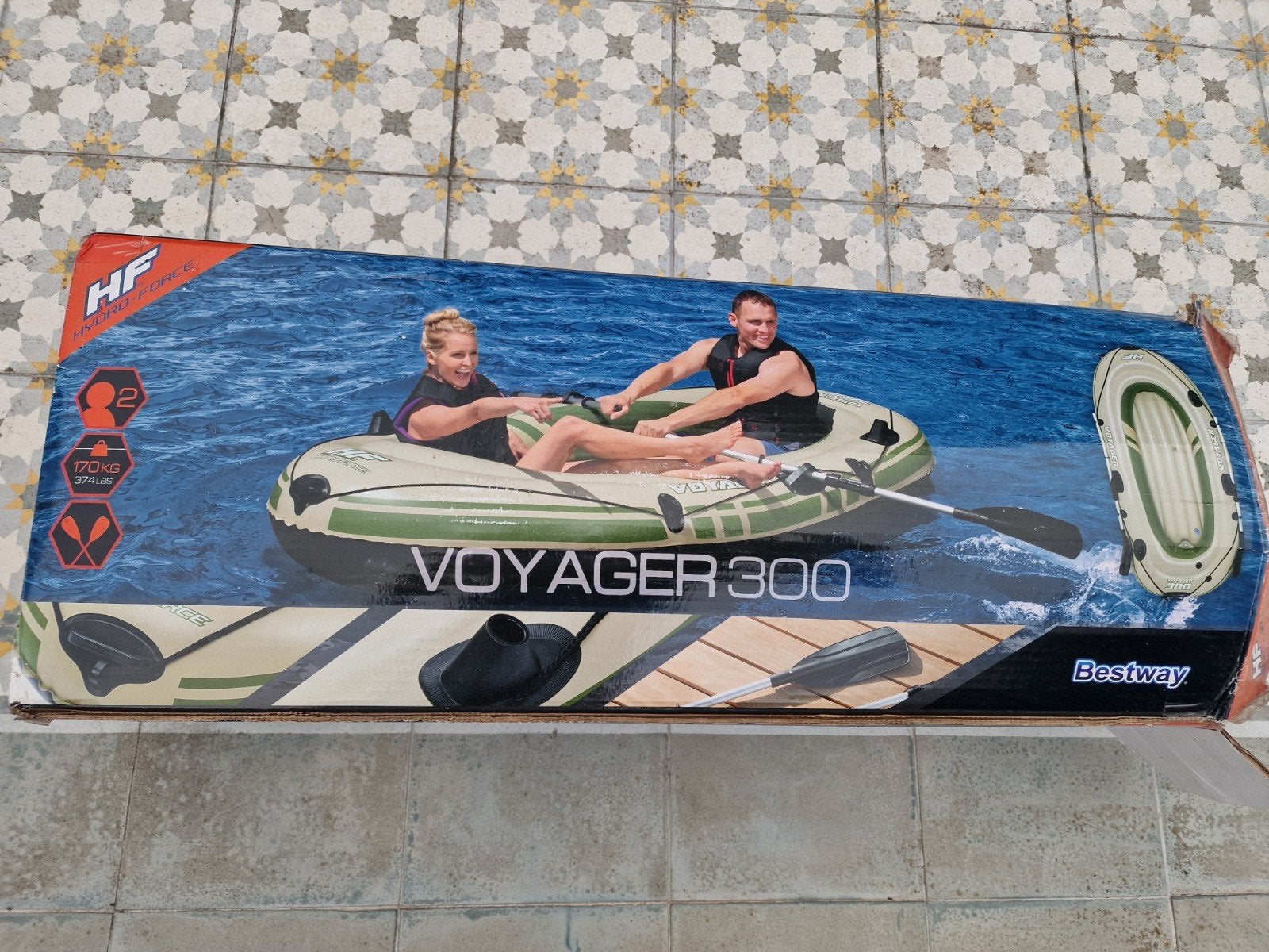 Rubberboot opblaasbaar te koop (voyager 300), Watersport en Boten, Ophalen
