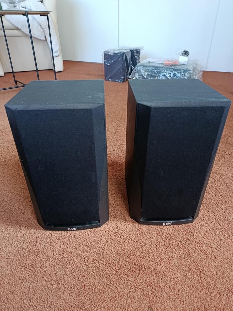 B&W DM-302  luidsprekers vintage, Ophalen of Verzenden, 60 tot 120 watt, Front, Rear of Stereo speakers, Bowers & Wilkins (B&W)