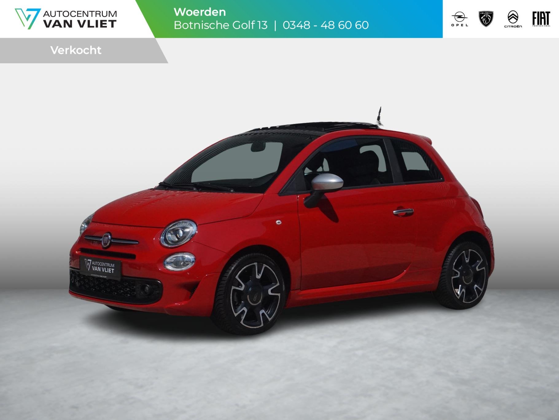 Fiat 500 1.0 Hybrid Rockstar Panoramadak, Auto's, Fiat, Voorwielaandrijving, 12 maanden, Bedrijf, Handgeschakeld