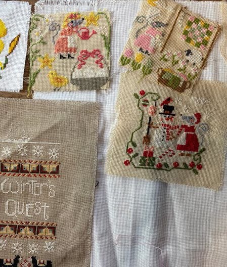 20 borduurwerkjes, Ophalen of Verzenden, Gebruikt, Handborduren, Borduurpakket