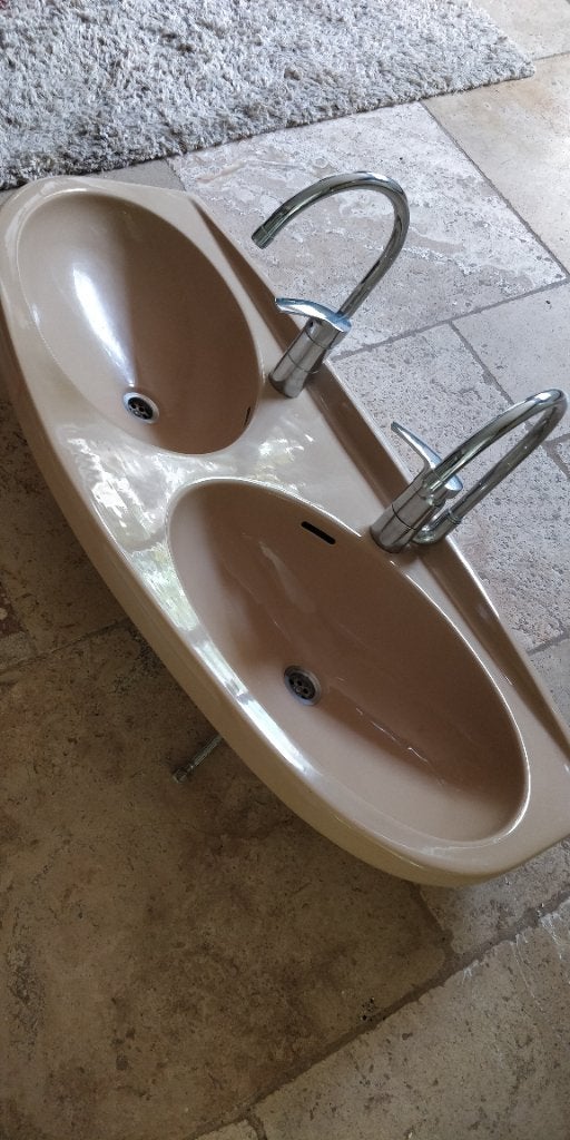 Retro wastafel, Doe-het-zelf en Verbouw, Sanitair, Ophalen, Gebruikt, Steen, Wastafel
