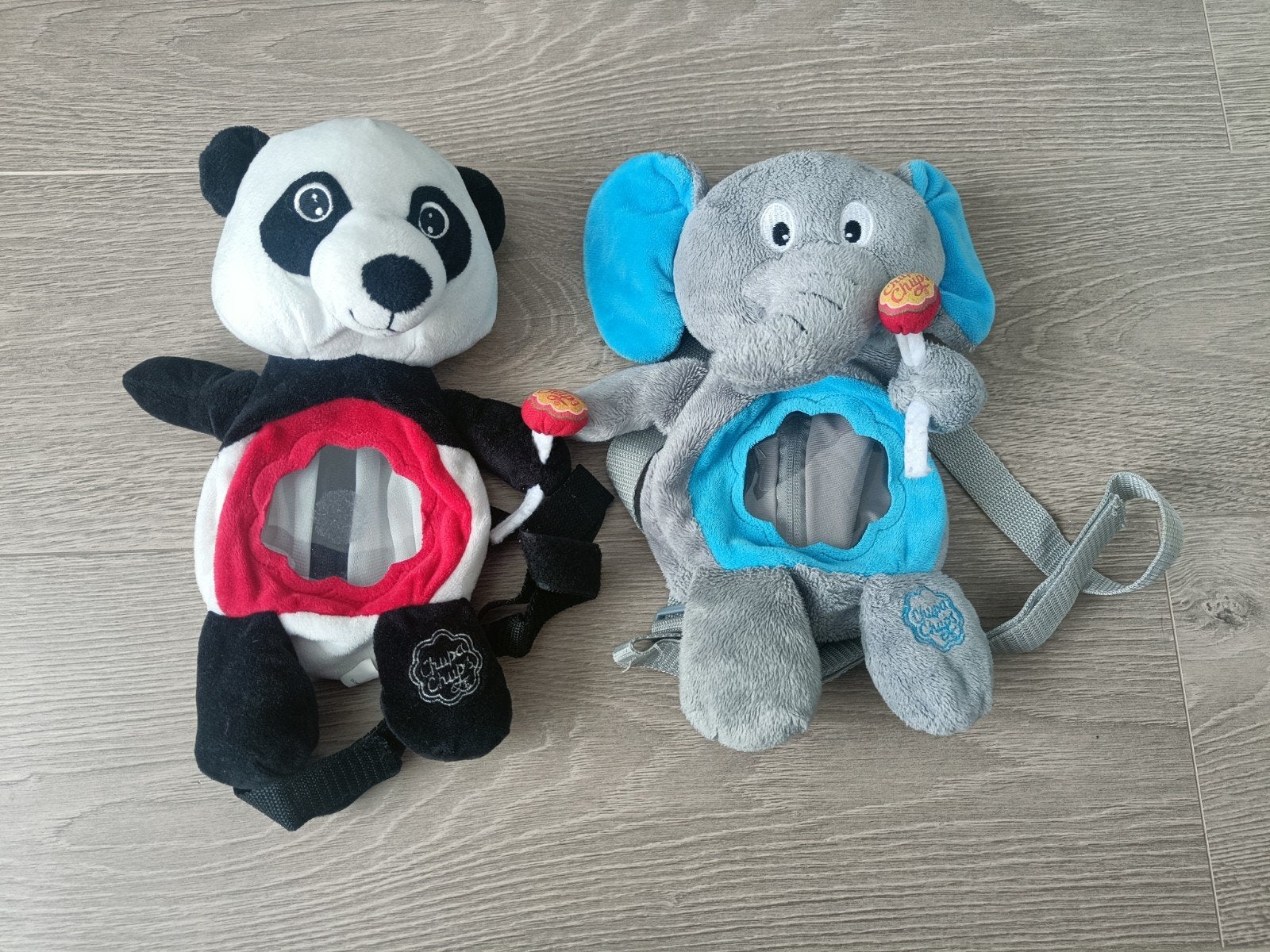 Chupa Chups Knuffel Olifant & Panda Rugzakjes, Overige merken, Ophalen of Verzenden, Zo goed als nieuw, Olifant