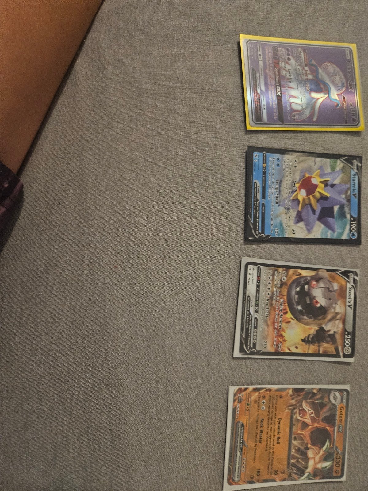 Pokémon Kaarten: Starmie V, Steelix V, Golem GX, Palkia GX, Ophalen, Gebruikt, Meerdere kaarten