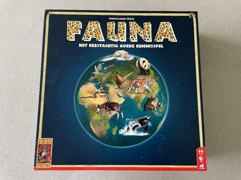 bordspel Fauna: Het beestachtig goede kennisspel 999 games, Een of twee spelers, Ophalen of Verzenden, Zo goed als nieuw, 999 games
