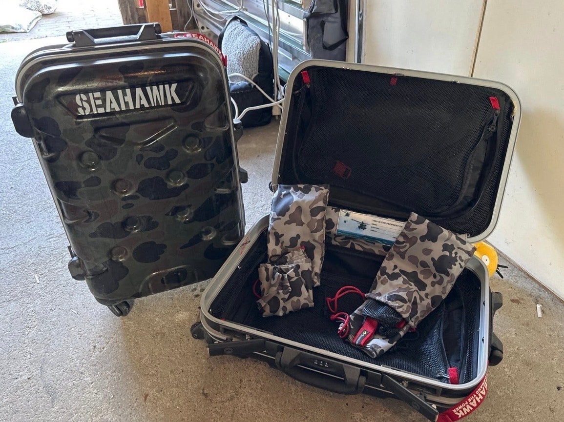 Seahawk Koffers - Set van 2 Camouflage Handbagage Koffers, Ophalen, Gebruikt, 50 tot 60 cm, Hard kunststof