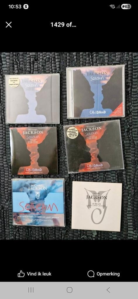 Michael Jackson singels cd, Ophalen of Verzenden, Cd of Plaat