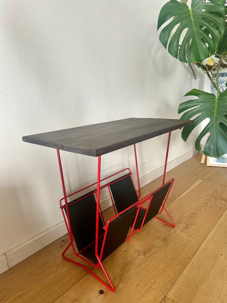 Vintage lectuurtafel, Ophalen, Gebruikt, Vintage, Overige materialen