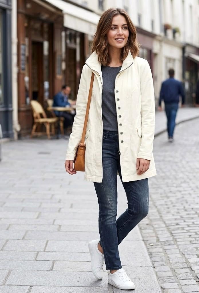zomerjas Creenstone, Kleding | Dames, Verzenden, Wit, Creenstone, Maat 42/44 (L)