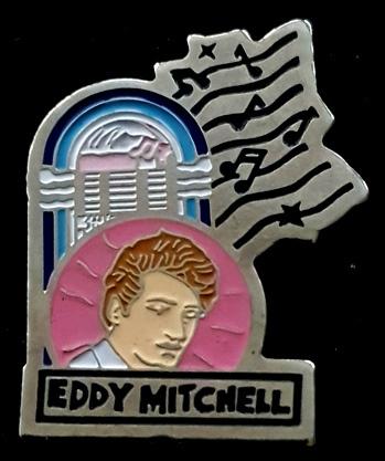 Eddy Mitchell muziek pin, Verzenden, Nieuw, Overige onderwerpen, Speldje of Pin
