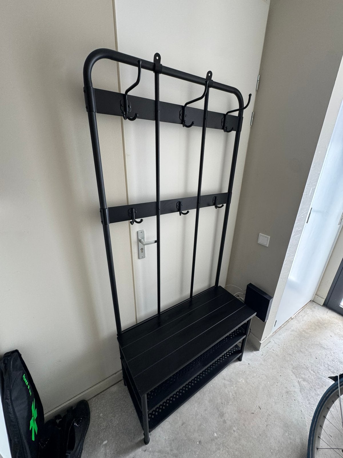 IKEA kapstok zwart, Ophalen, Zo goed als nieuw, Metaal, Staande kapstok