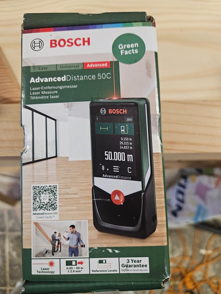 Bosch AdvancedDistance 50C Laser Afstandsmeter, Ophalen of Verzenden