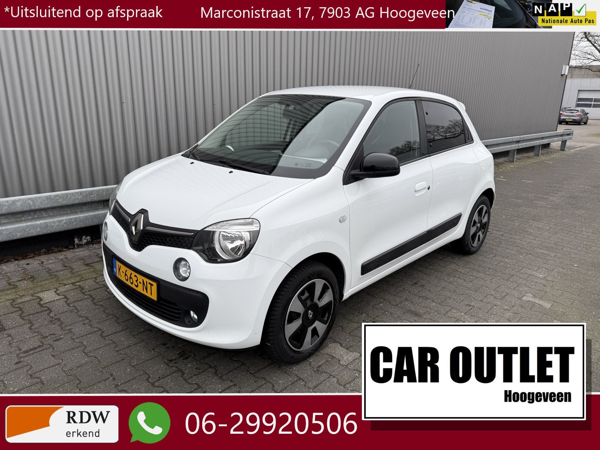 Renault Twingo 1.0 SCe Collection Limited, A/C, CC, Spraakbe, Auto's, Renault, Bedrijf, Te koop, Twingo, ABS, Airbags, Airconditioning