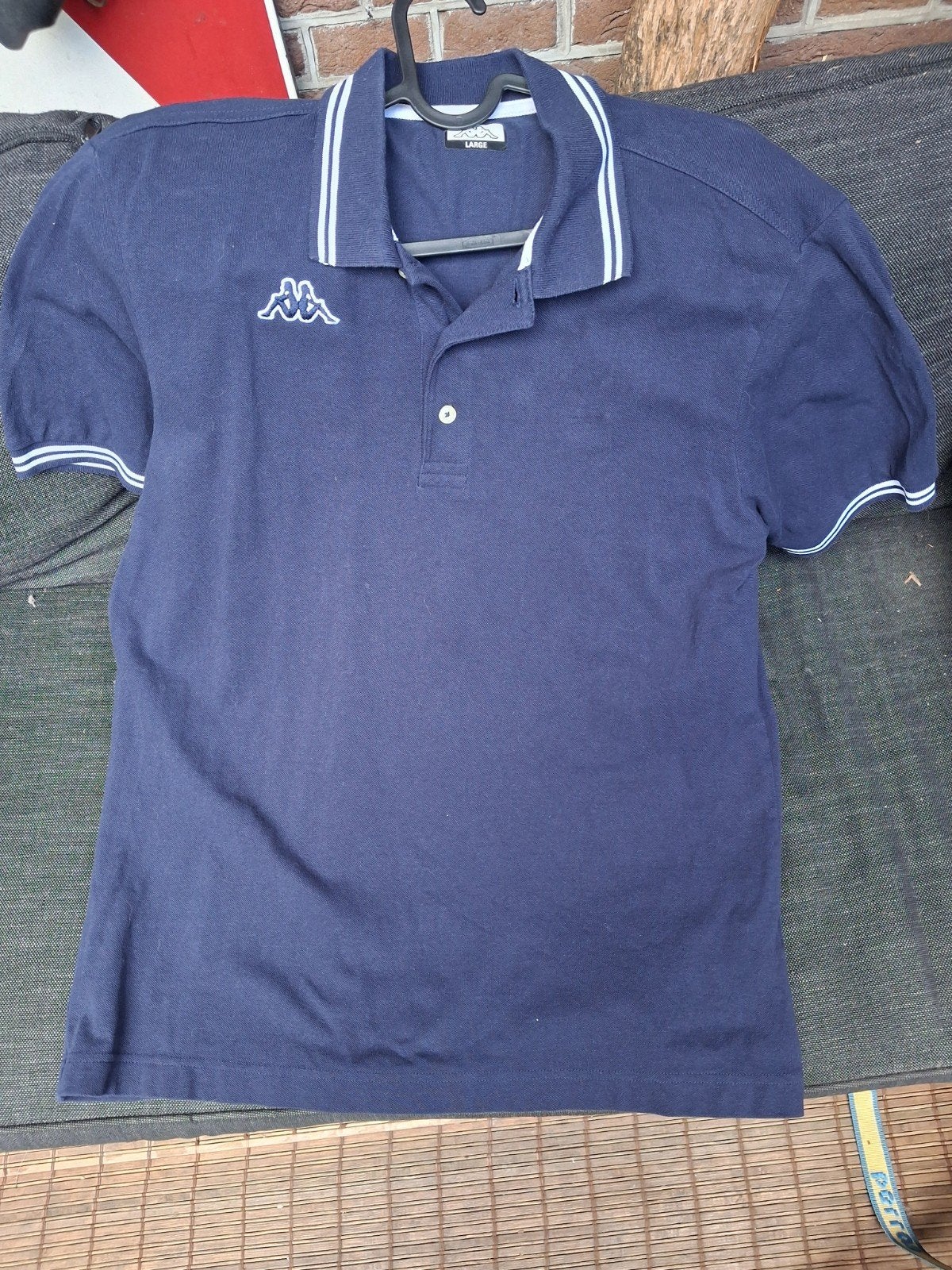 Kappa Polo Shirt Heren - Maat L - Donkerblauw, Kleding | Heren, Maat 52/54 (L), Kappa, Blauw, Ophalen of Verzenden