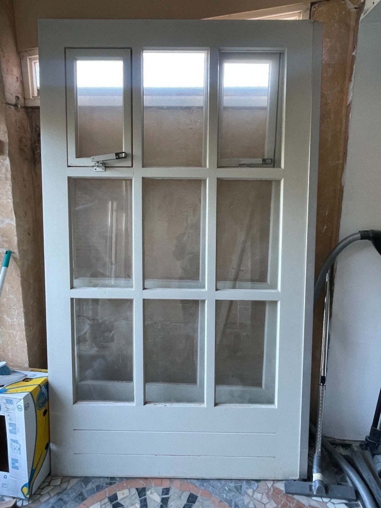 2 grote deuren, Ophalen, Gebruikt, Binnendeur, Glas