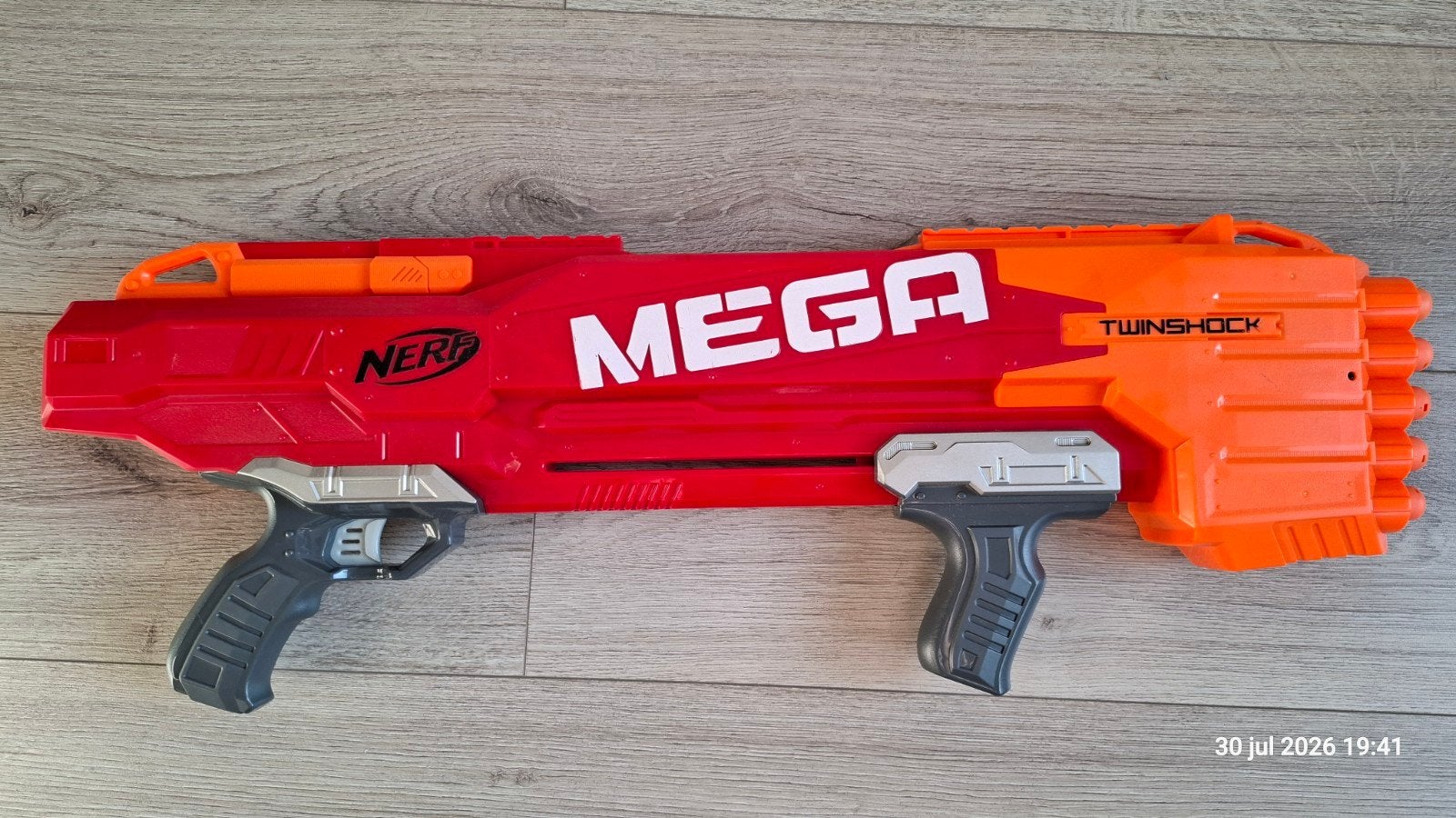 Nerf Mega Twinshock, Ophalen, Gebruikt