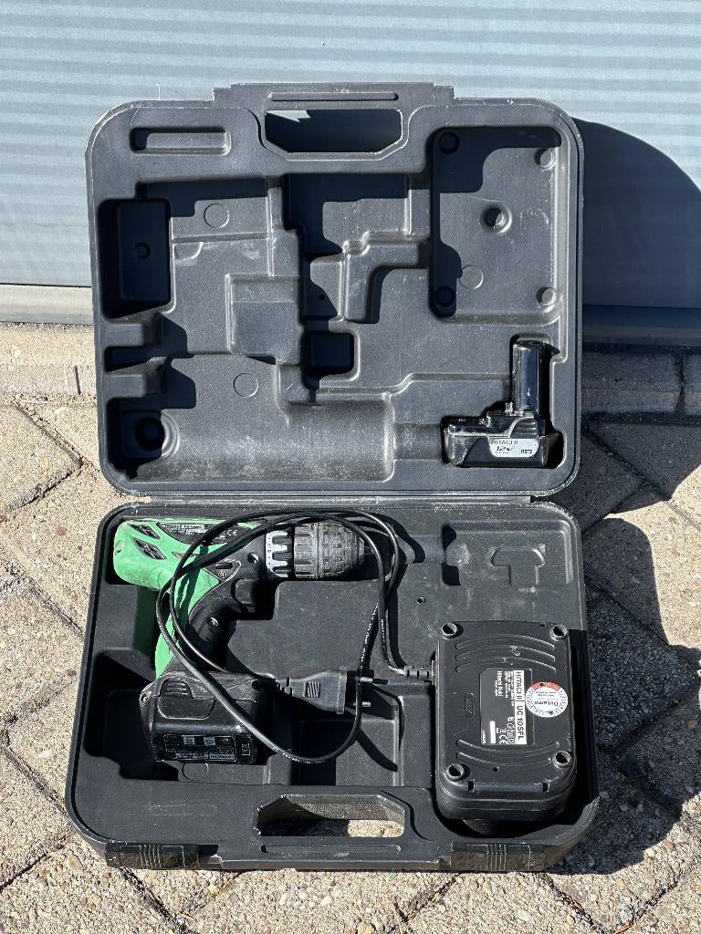 Hitachi accutol, Doe-het-zelf en Verbouw, Gereedschap | Boormachines, Ophalen, Gebruikt, Variabele snelheid, Boor- en Schroefmachine