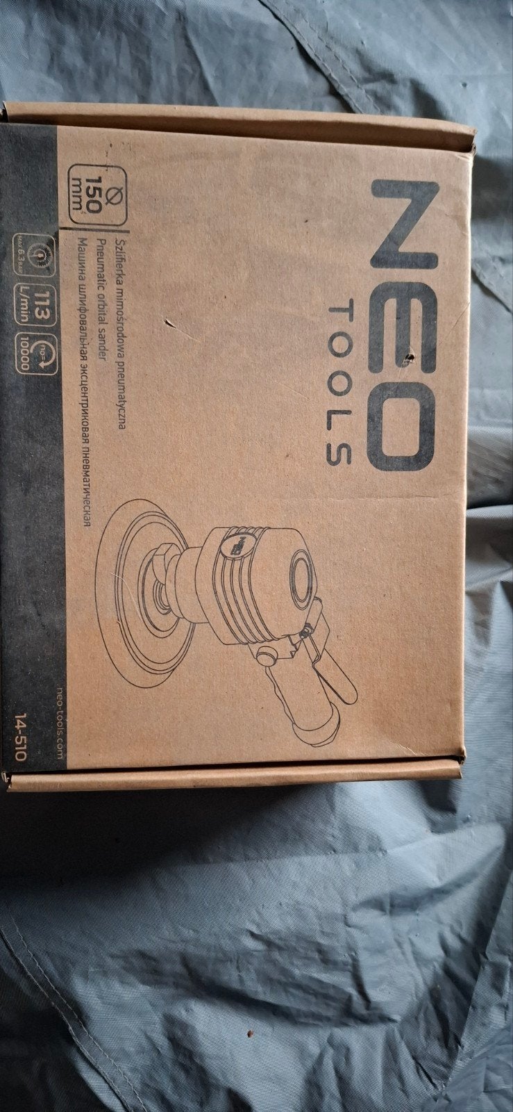 Neo Tools Excentrische Schuurmachine 150mm - Nieuw in doos, Ophalen of Verzenden, Nieuw, Minder dan 600 watt, Excentrische schuurmachine