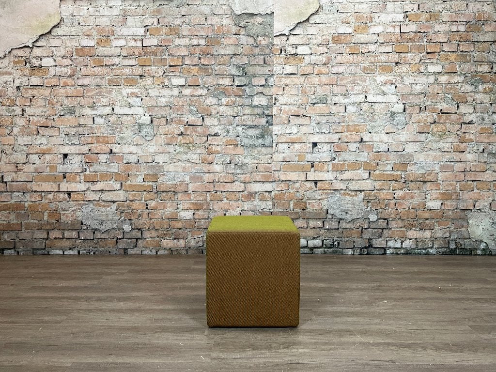 Drisag Poef – Groen stof | TheReSales, Ophalen, Minder dan 50 cm, Design, Vierkant
