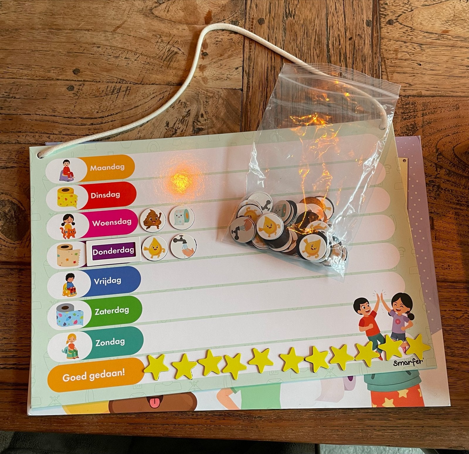 Zindelijkheidstrainer met magneten - Smarfer, Ophalen of Verzenden, Zo goed als nieuw, Ontdekken