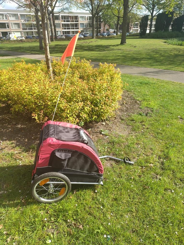 Hondenkar fietsaanhanger, Ophalen, Trixie, Gebruikt, Opvouwbaar