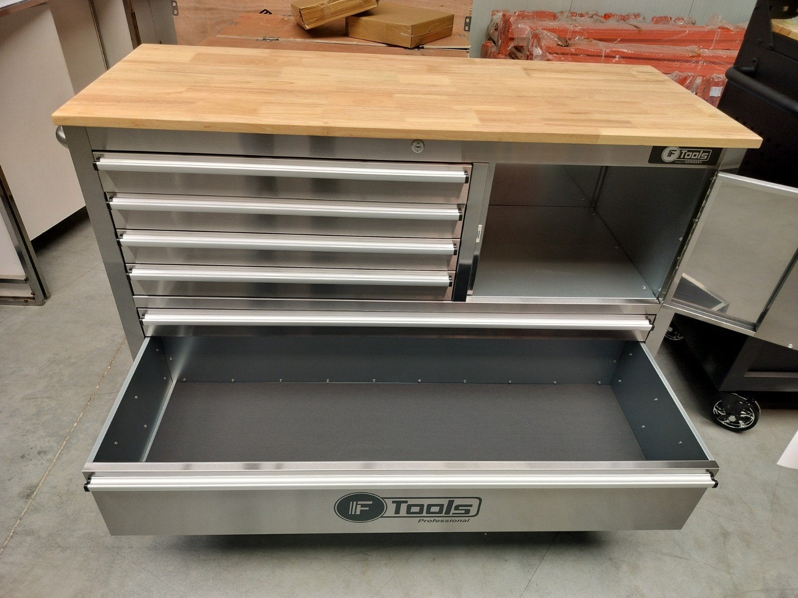 F-tools lege gereedschapswagen XXL6 lades + kast. Nieuw!!, Auto diversen, Autogereedschap, Ophalen, Nieuw